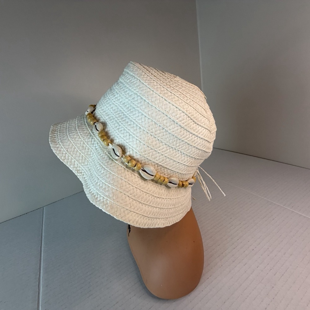 Sun N Sand Headwear Beach Bucket Hat Seashell Comfort Band Size OS - Picture 3 of 16